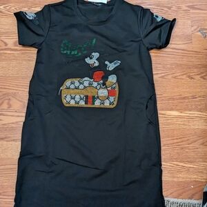 Inspired t-shirt dress with bling